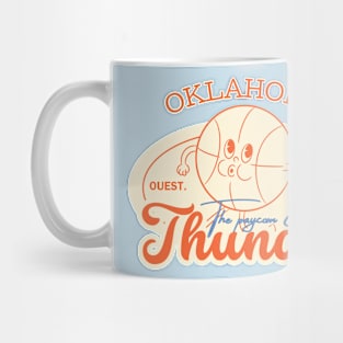 vintage okc thunder basketball Mug